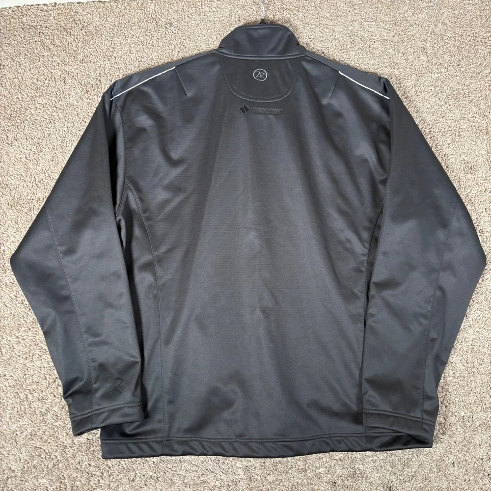 Zero Restriction Mens Highland Jacket Black Tech Layer Golf Full Zip NWT Large